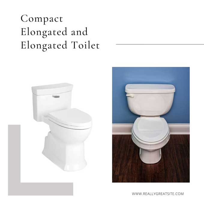 elongated and compact elongated toilet