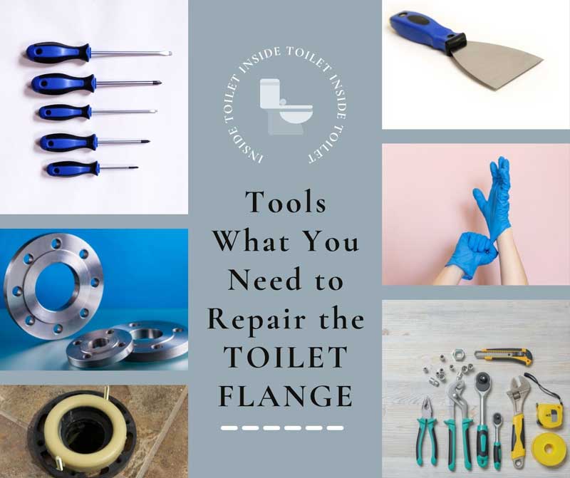 Tools what you need to repair the toilet flange