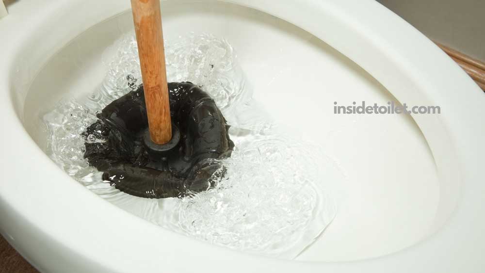 unclog a toilet with a plunger