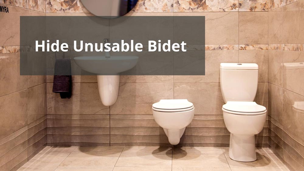 A bidet with toilet and sink