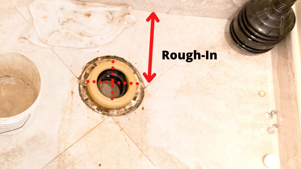 How to measure rough in for toilet
