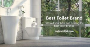 a two piece toilet and write on it Best Toilet Brands